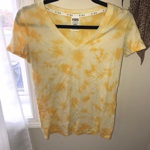Yellow tie dye t-shirt
